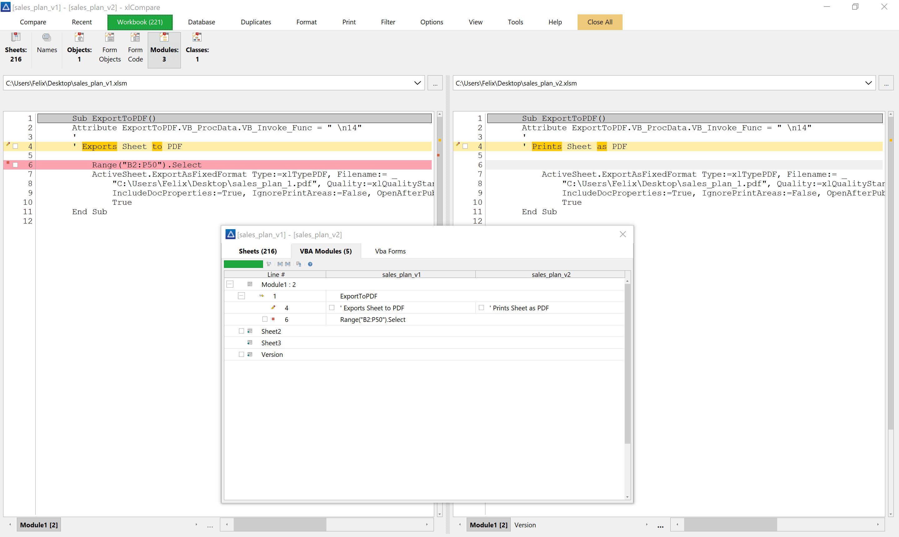 excel compare for mac